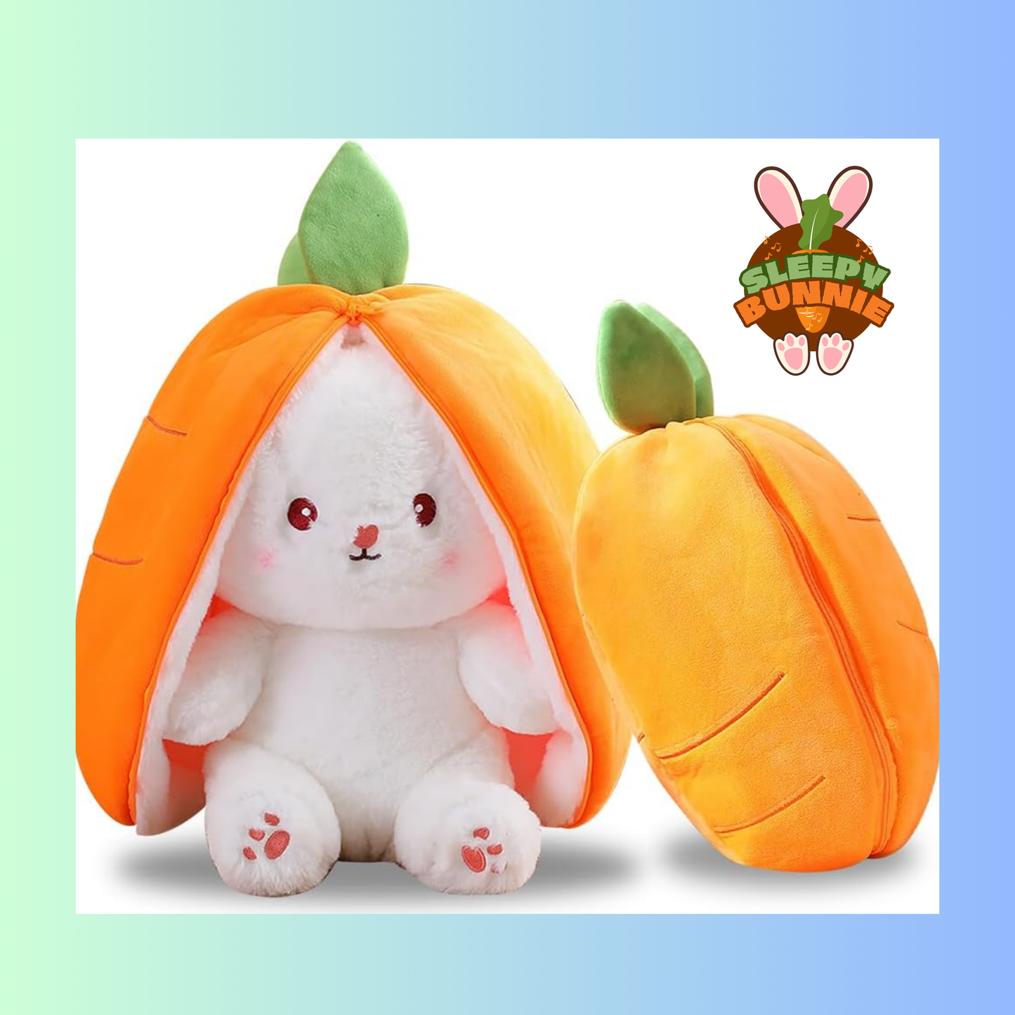 Stuffed Bunnie toy that breathes to sleep, anti-stress.