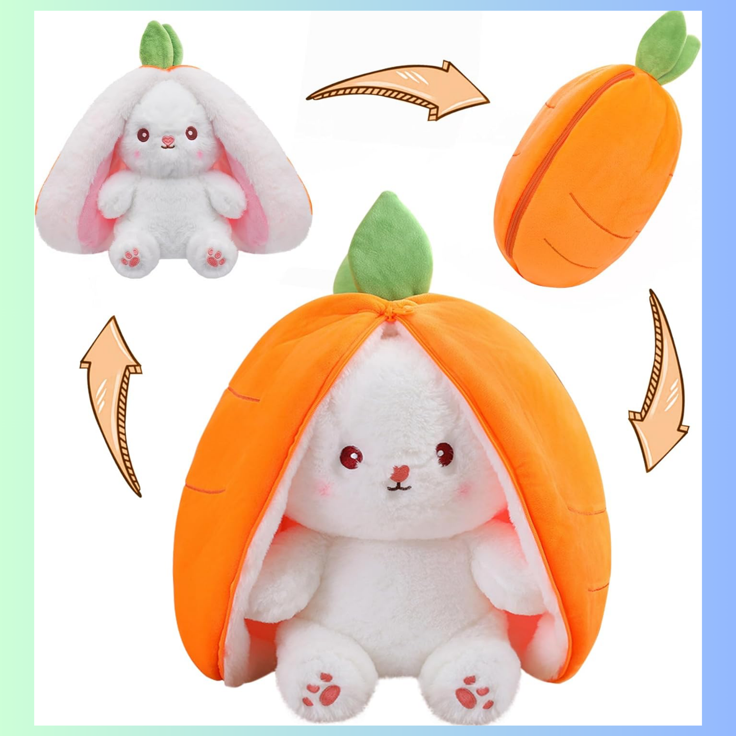 Stuffed Bunnie toy that breathes to sleep, anti-stress.