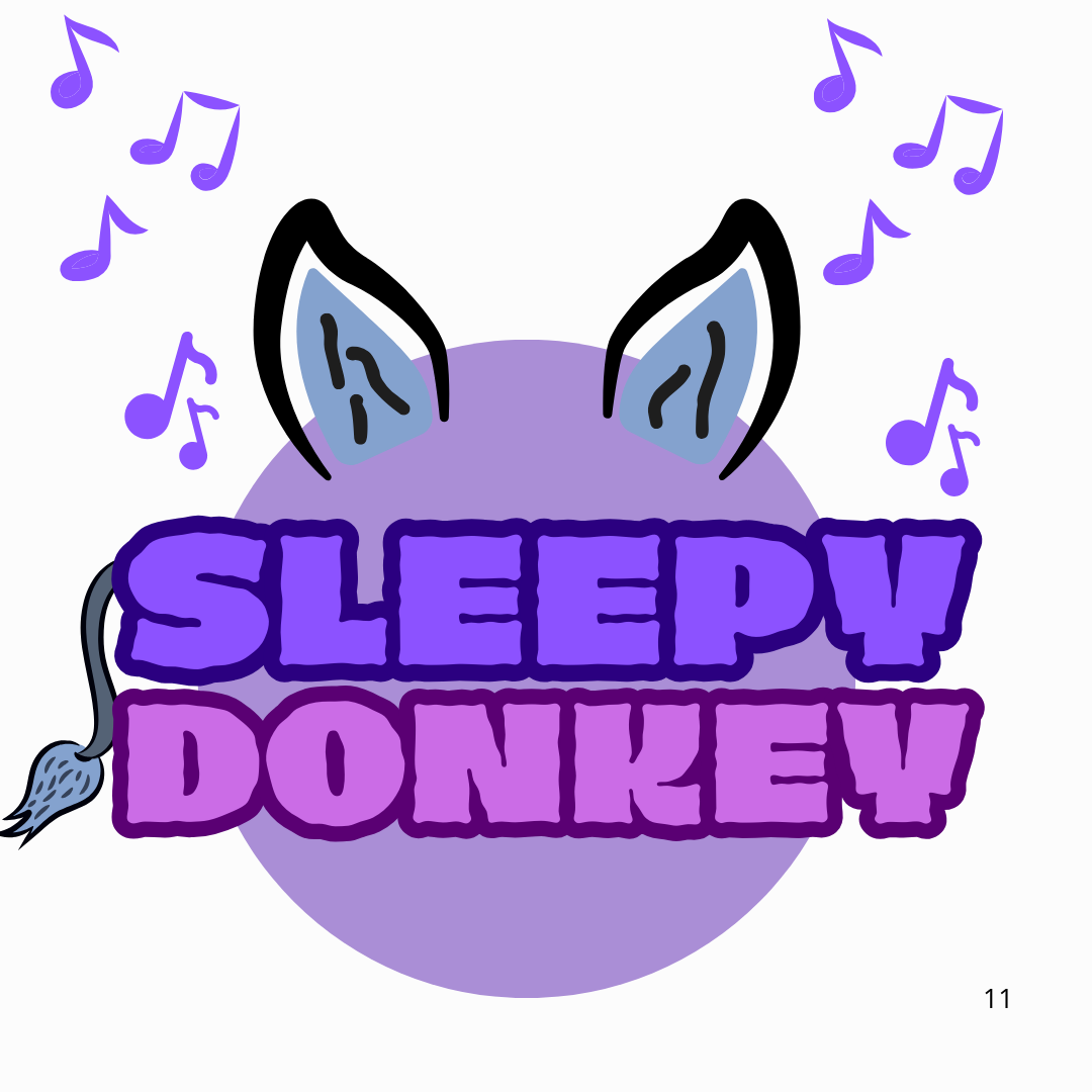 Stuffed Donkey toy that breathes to sleep, anti-stress.