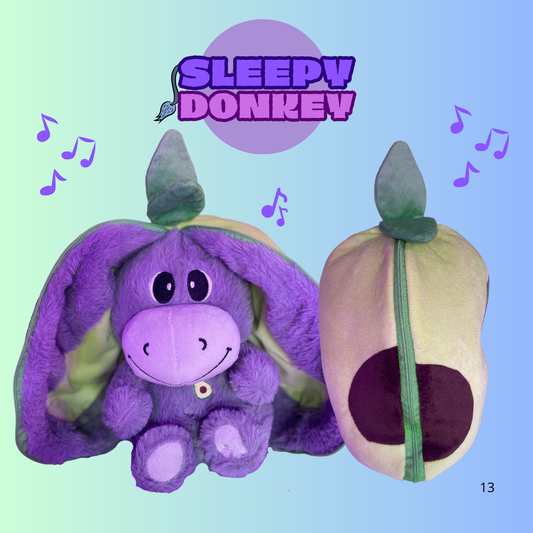 Stuffed Donkey toy that breathes to sleep, anti-stress.